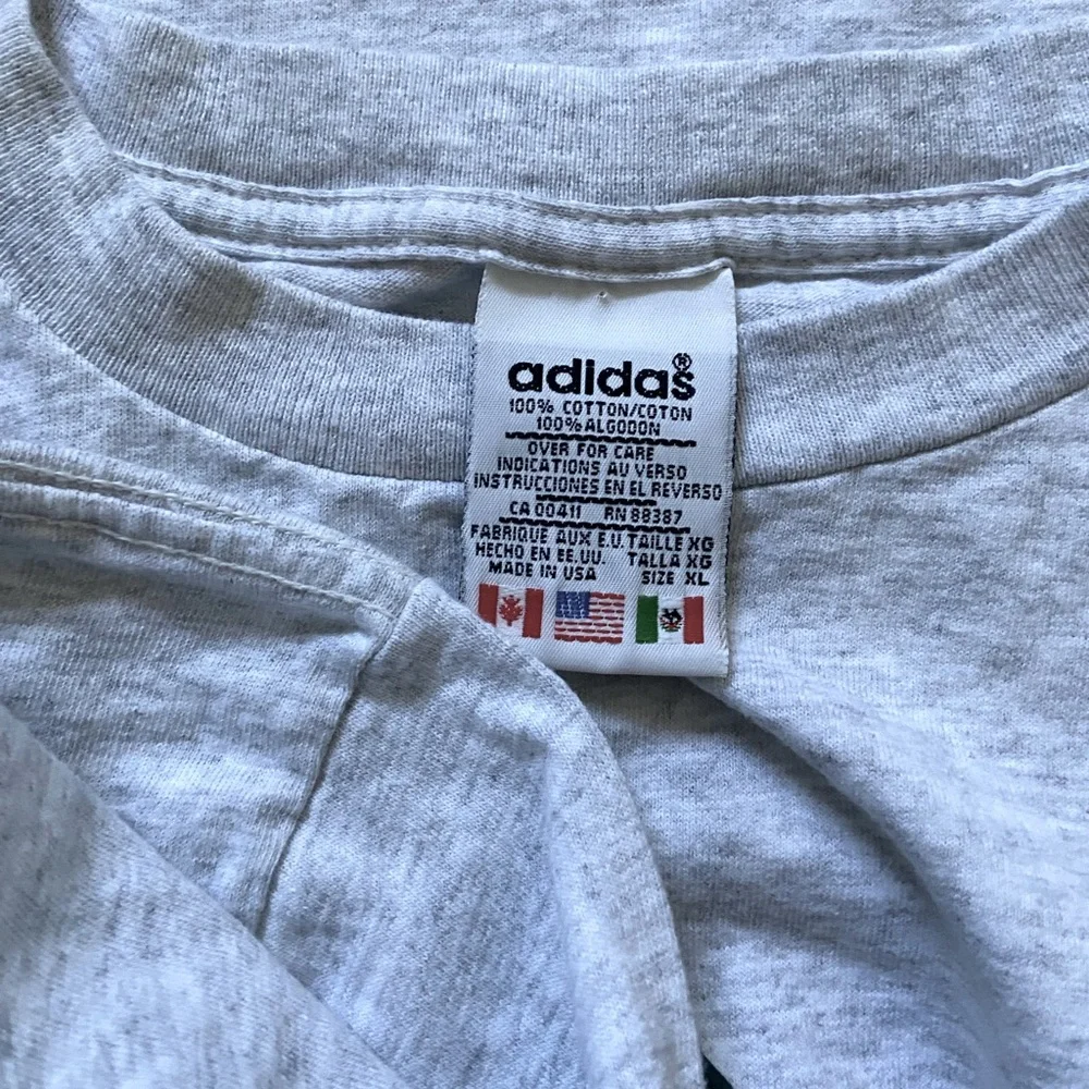 Adidas T-Shirt, 100% Cotton, Men Size XL - Picture 3 of 4